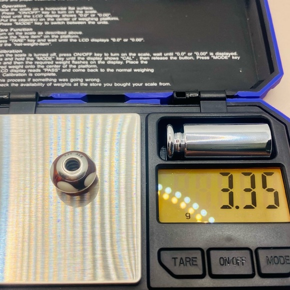 EUC Pandora 790662 Sterling Silver Amber Murano Glass Charm w/ Beige Hearts - Picture 8 of 8